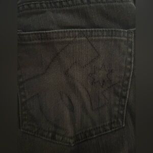 dc straight leg black jeans